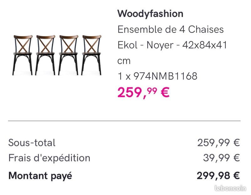 Table et chaise (image 3)