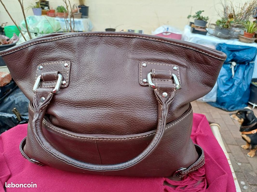 SAC CUIR TOMMY HILFIGER - vintage (image 1)