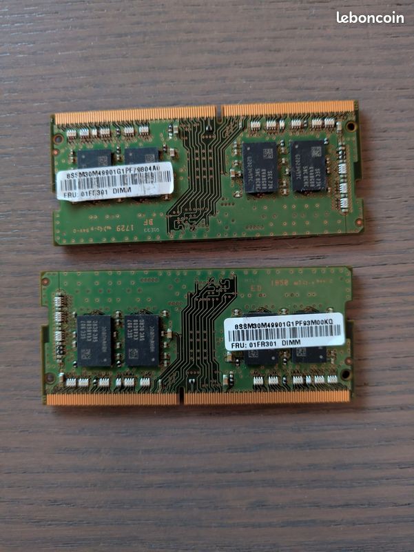 Kit RAM DDR3 Pour PC Portable - 16 Go (2x8 Go) 1600 MHz PC3-12800S - Marque Hynix - Neuf