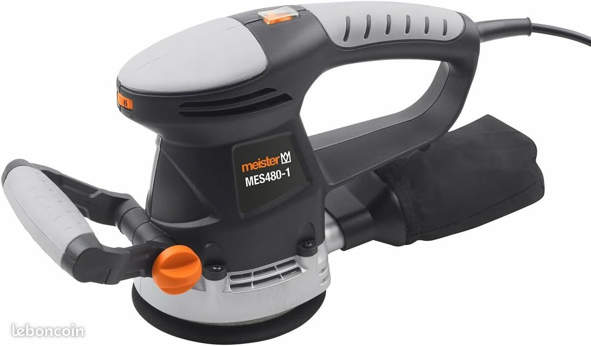 Ponceuse Excentrique 480W Sac Récupération Sciure Rotation Travaux Domestique FR (image 1)