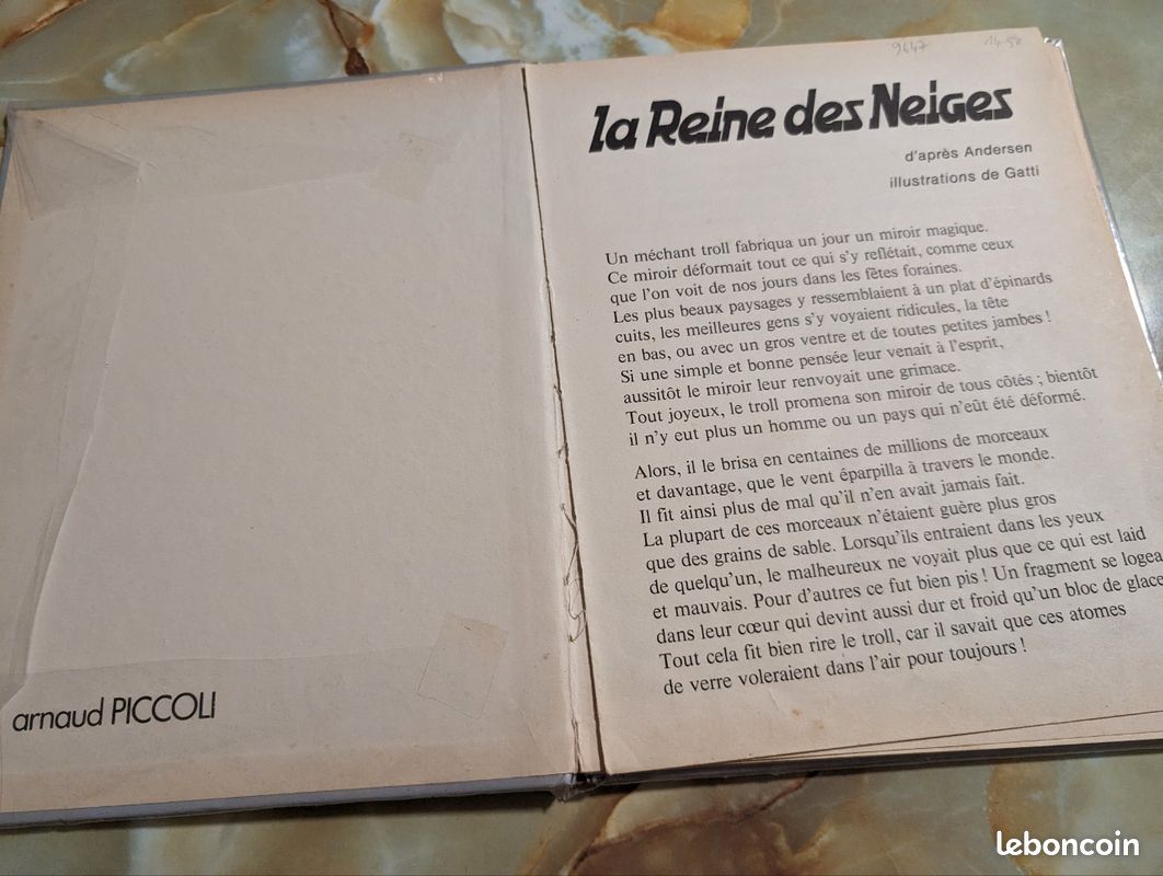 La reine des neiges, Andersen, bibliothèque illustrée, Piccoli (image 7)
