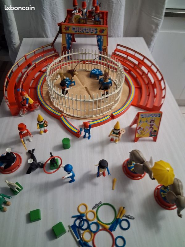 Set Playmobil Vintage Cirque 1995 – Fakir, Tapis Volant, Serpent !