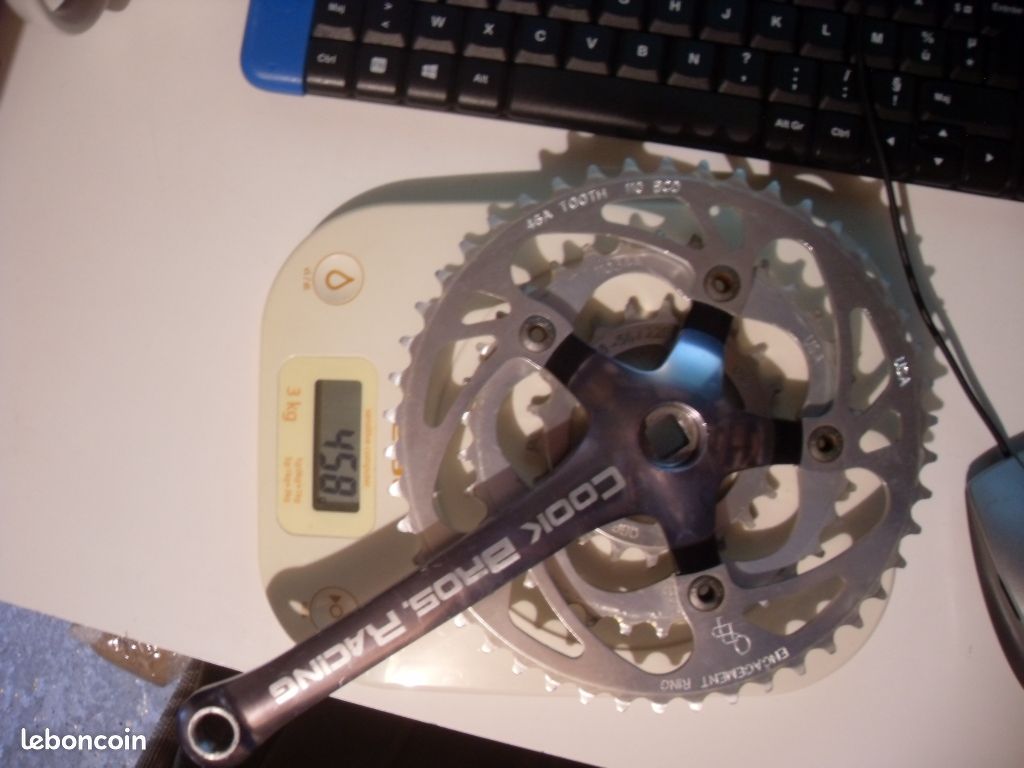Pédalier Vintage Cook Bros Racing Dog Bone 175mm - Carré Conique - Pour VTT