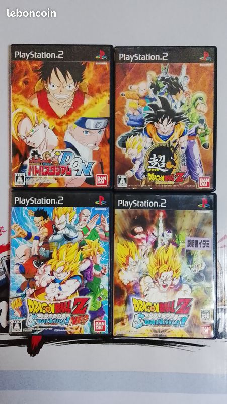 Lot 4 Jeux PS2 JAP Dragon Ball Z Sparking 1 & NEO + Battle Stadium D.O.N (image 1)