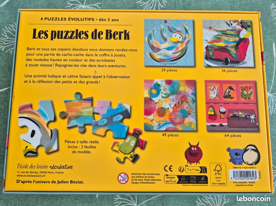 Puzzles de Berk évolutifs (image 2)