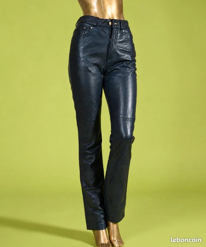 Pantalon cuir Gianfranco Ferré (image 1)