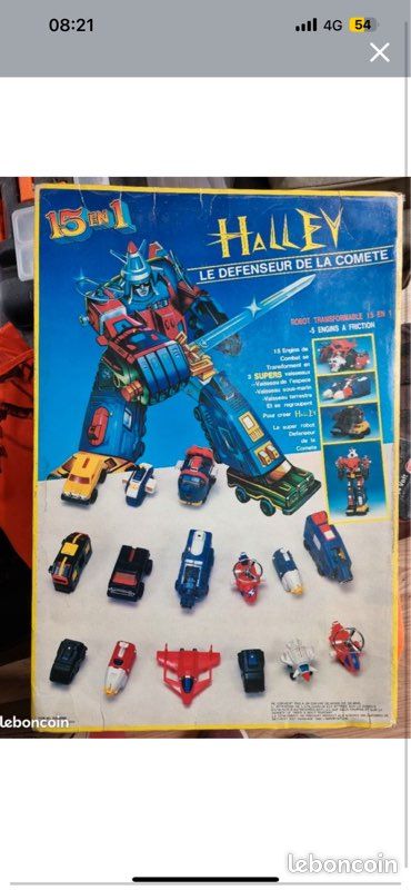 Dairugger XV Halley - Robot Transformable 15 En 1, Neuf, Années 80, Manga
