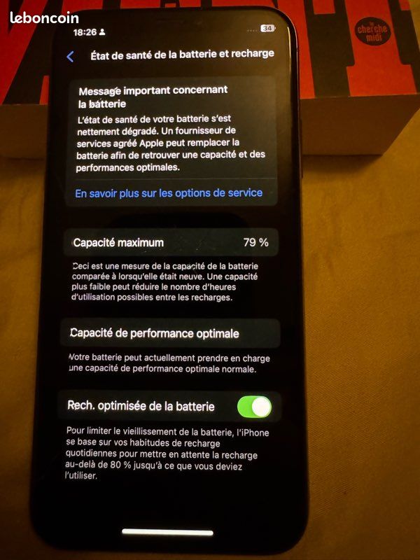 IPhone XS 64Go Noir - BLOQUÉ ICLOUD - Manque Tiroir SIM - Pour Pièces