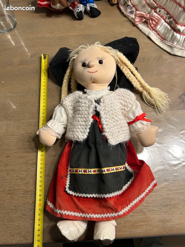 Patron Ancien Costume Alsacien & Robe Avril 1885 Pour Poupée 40 & 45cm - Reproduction Vintage