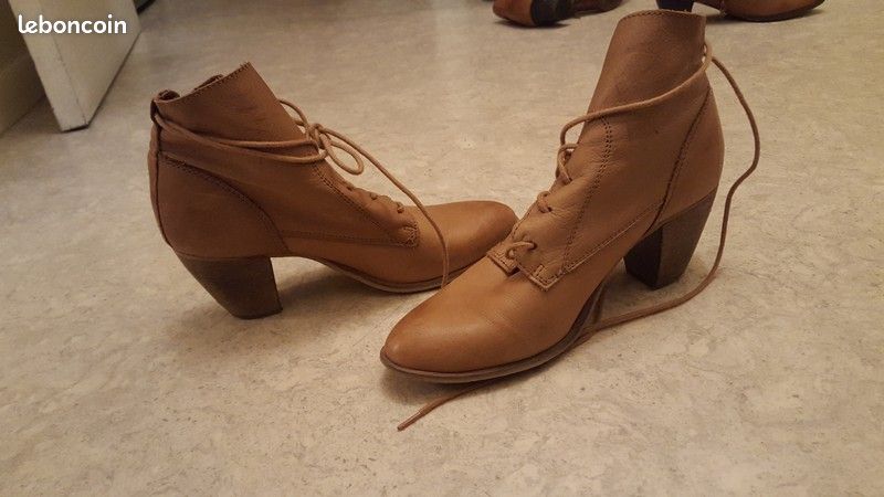 Belles bottines Bonobo tout cuir taille 38 en bon état Chaussures