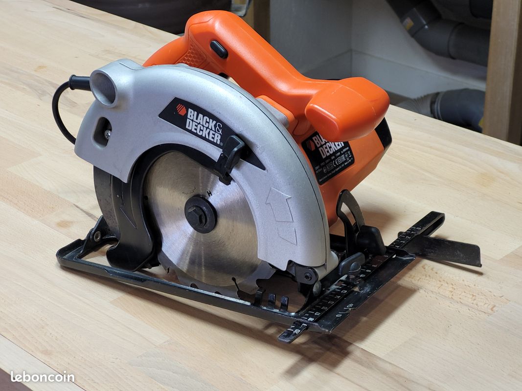 Scie circulaire Black & Decker CD601 + lame Bosch 18 dents – Très bon état (image 1)