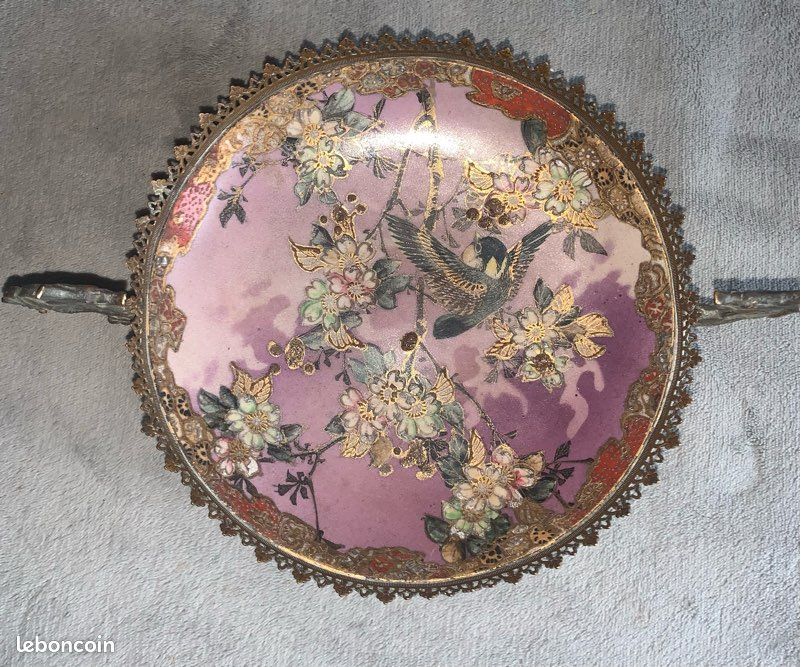 Magnifique coupe porcelaine et bronze Napoleon III (image 1)