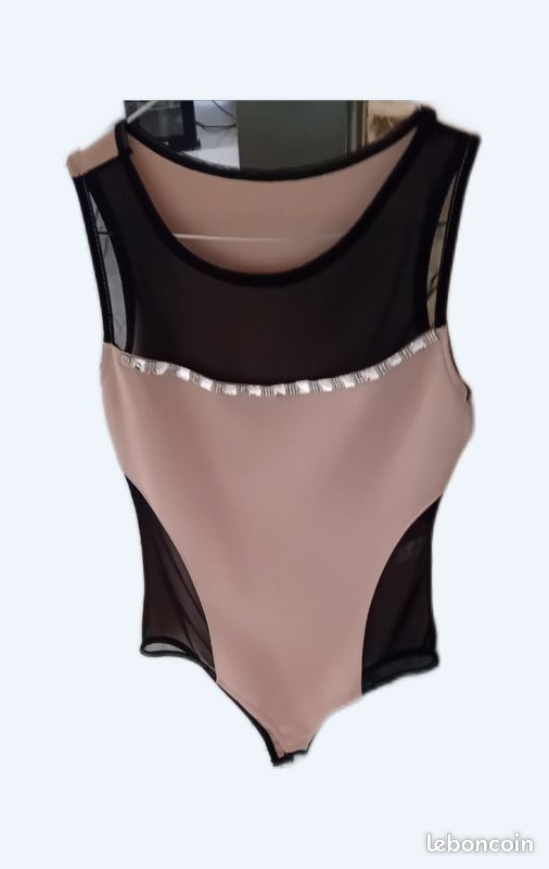 Body Femme Sans Manches Noir - Taille 38, Occasion Très Bon état