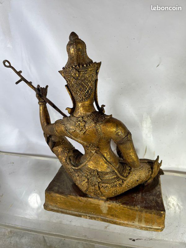 Musicien thaïlandais argent massif doré (image 6)