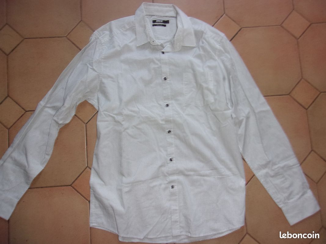 Chemise homme à rayure Brice T L (image 1)