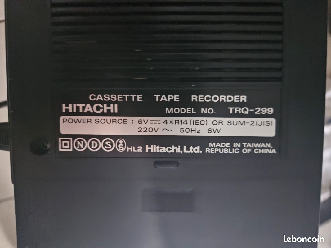 Hitachi enregistreur à cassette TRQ 299 (image 4)