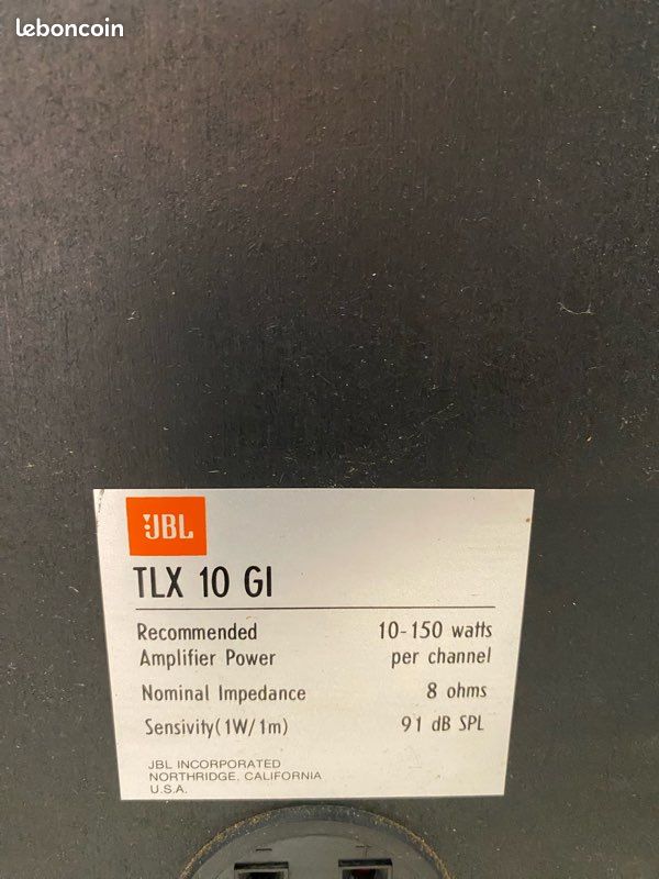 Enceintz colonne JBL TLX 10 GI (image 1)