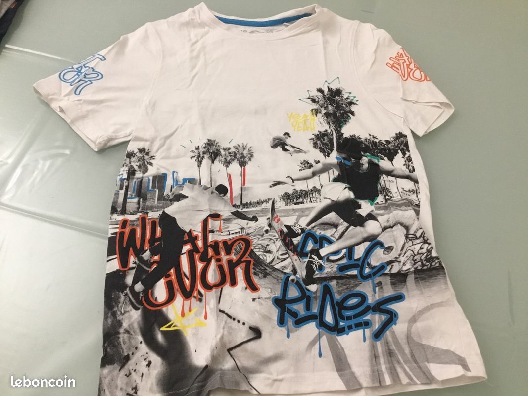 Lot de 3 T-shirt 11/12 ans dont un neuf (image 2)