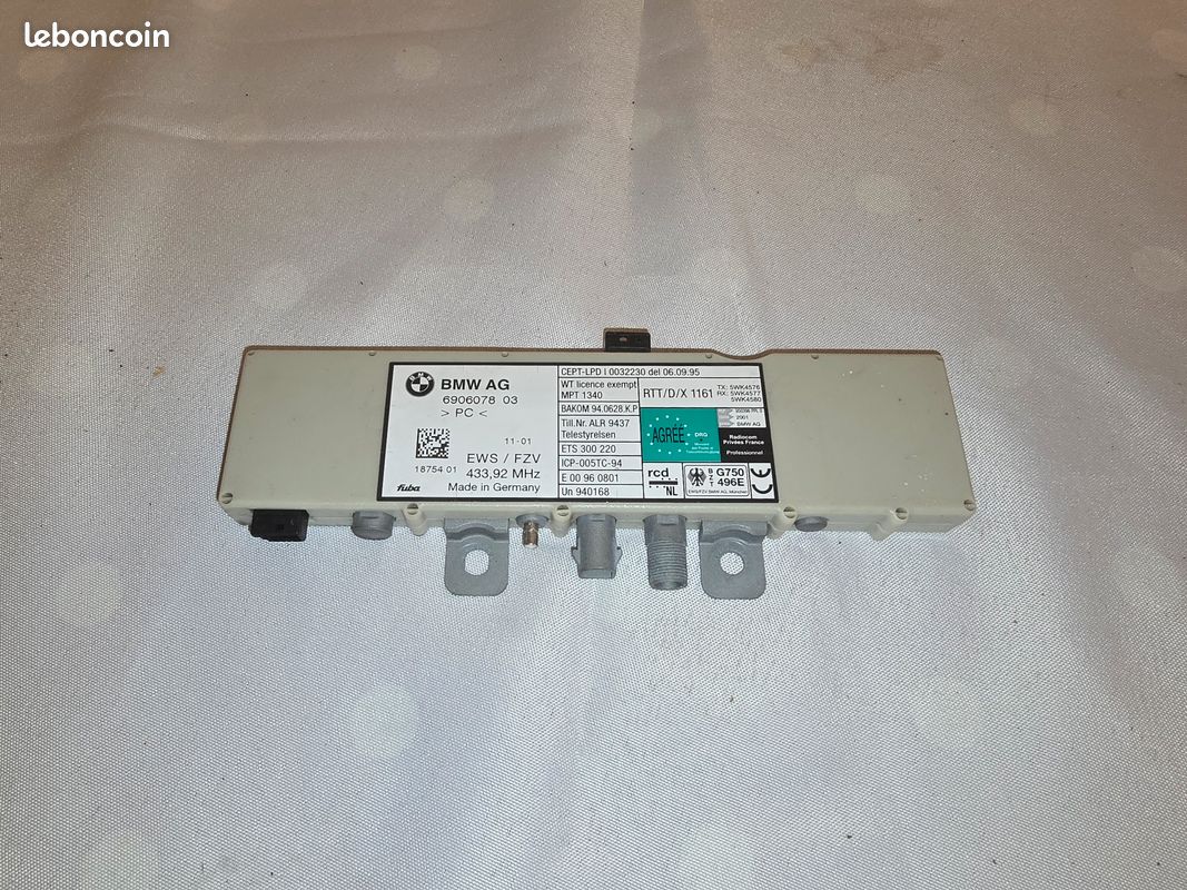 Paire de feux arrière Audi A4 8E Berline 2004 a 2007 Fume Led