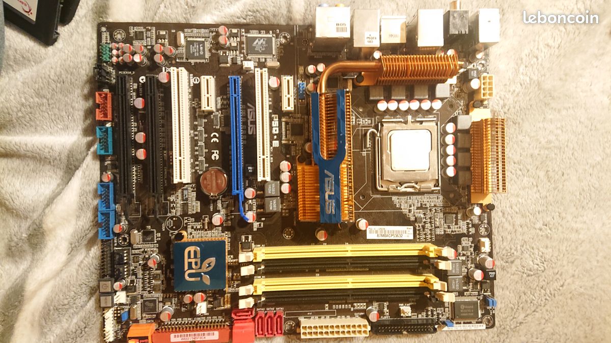 Kit Carte Mère ASUS P5LP-LE / 2 Quad Q6600 / Ventirad / 44,90
