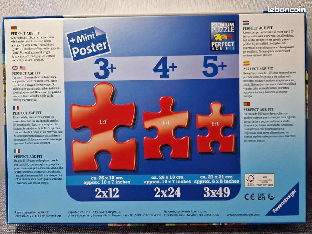 🧩 Boîte de 2 Puzzles Pat’Patrouille – Ravensburger – 24 pièces – Chiens Héroïques – dès 4ans 🧩 (image 5)