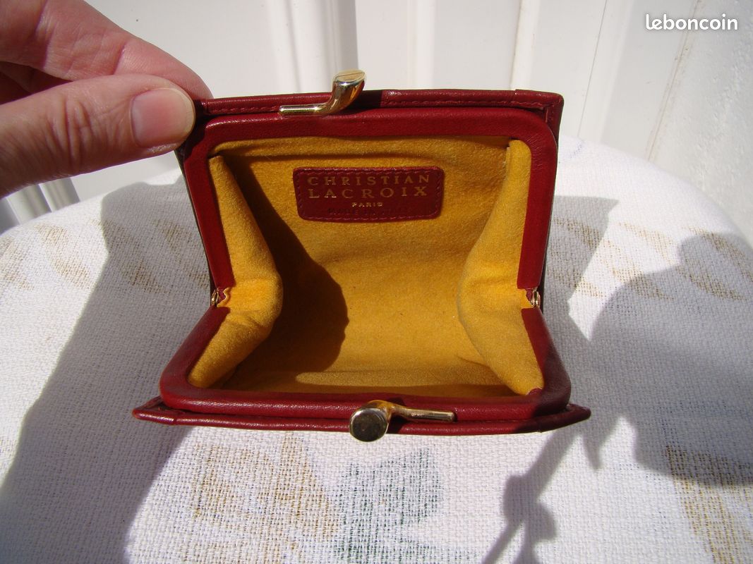 Farfouillette Porte-monnaie compact Cuir PM Doré