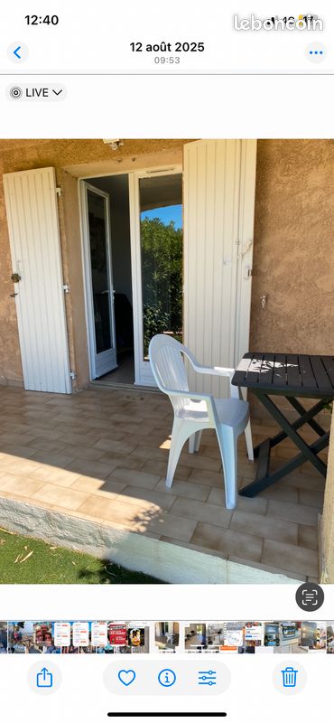 Appartement 1 pièce 28 m² · à Sausset-les-Pins · 28 m² · 480 €