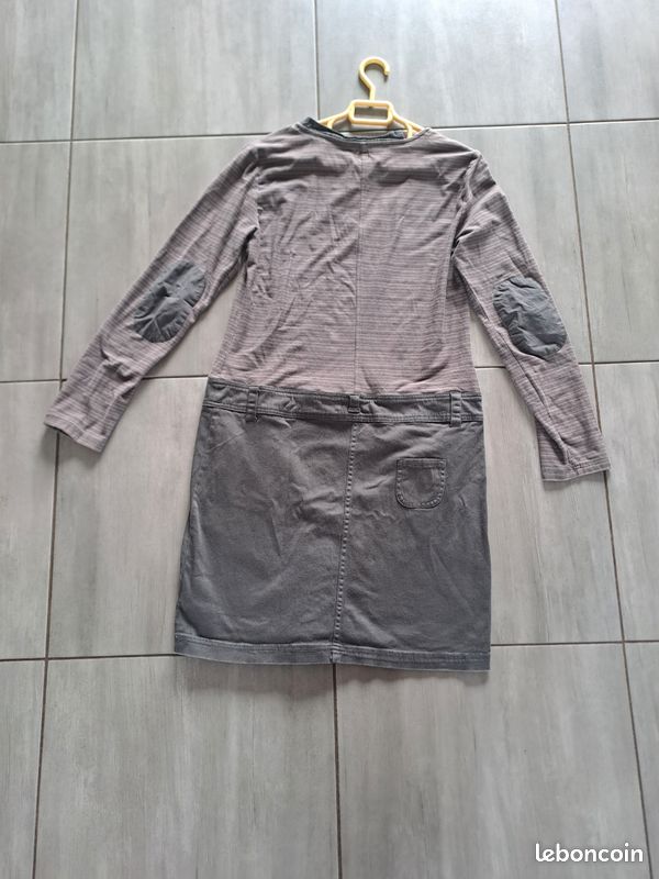 Robe pull bleu canard manches longues - femme - Miss by captain tortue - T.1 - Label Emmaüs
