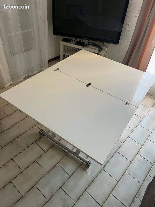 Table basse extensible relevable en table à manger (image 5)