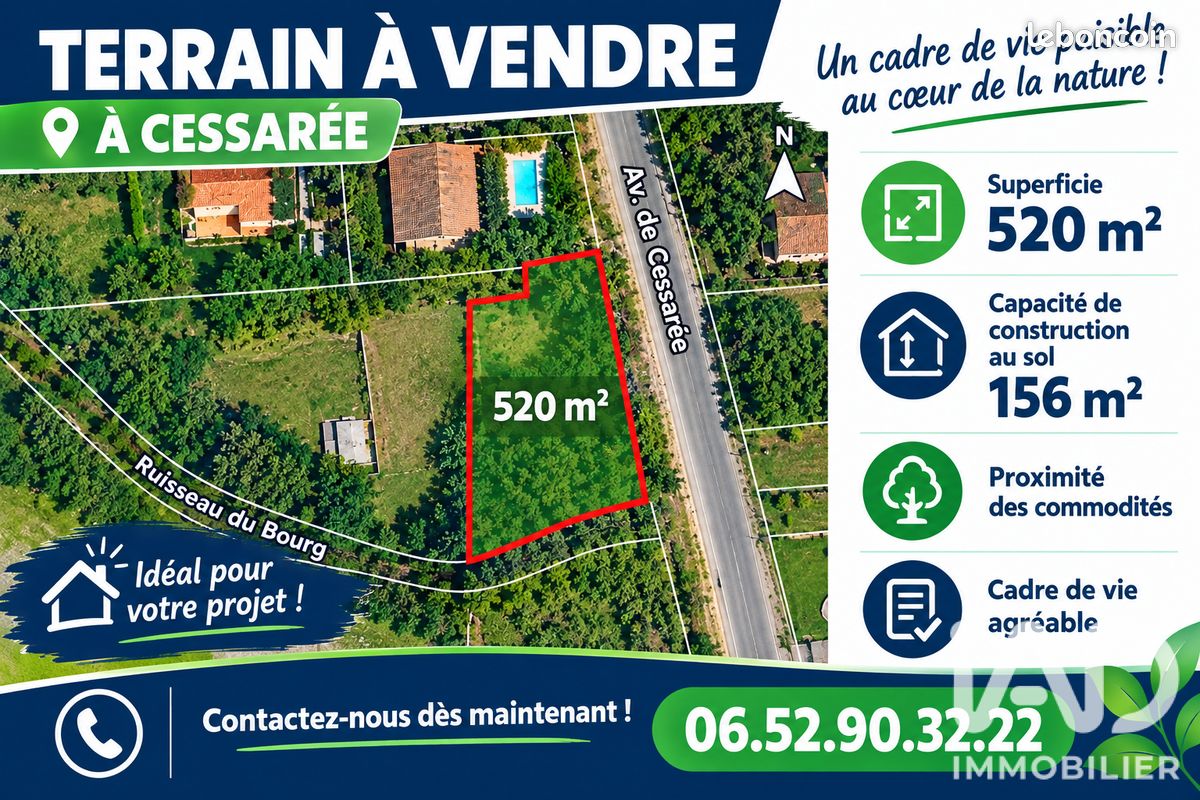 Terrain 520 m² · à Gujan-Mestras · 520 m² · 315 000 €