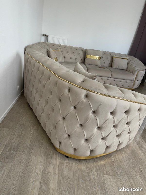 Canapé beige (image 5)