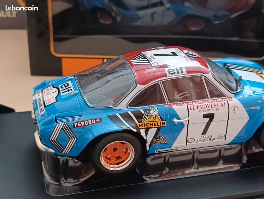 Rare 1/18 ixo ALPINE RENAULT A110 #7
J.-L.Therier -M.Callewaert
3rd Tour de Corse 1973 (image 6)
