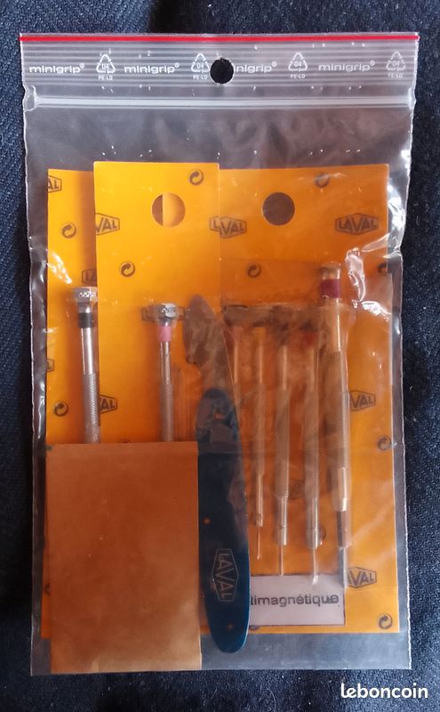 Kit de tournevis d'horlogerie, accessoire pour horloger ou amateur. MarqueLaval - Bricolage
