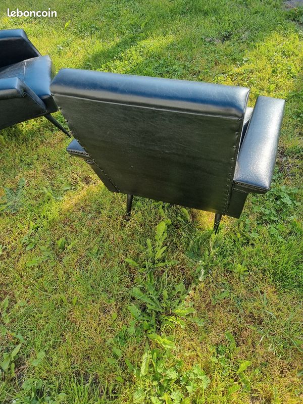 Paire de fauteuil année 65 70 (image 3)
