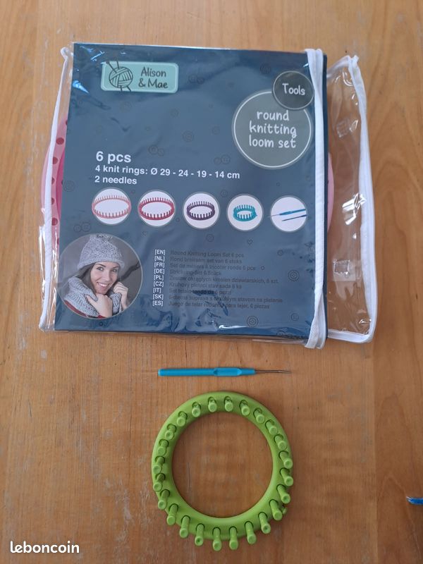 Kit tricot + 2 aiguilles à tricoter 3,5 + diverses pelotes de laine - #missiphildivers (image 5)