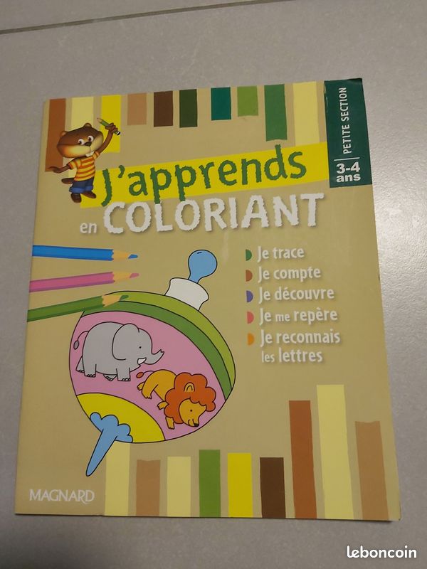 J'apprends en coloriant 3/4 ans petite section Magnard (image 1)