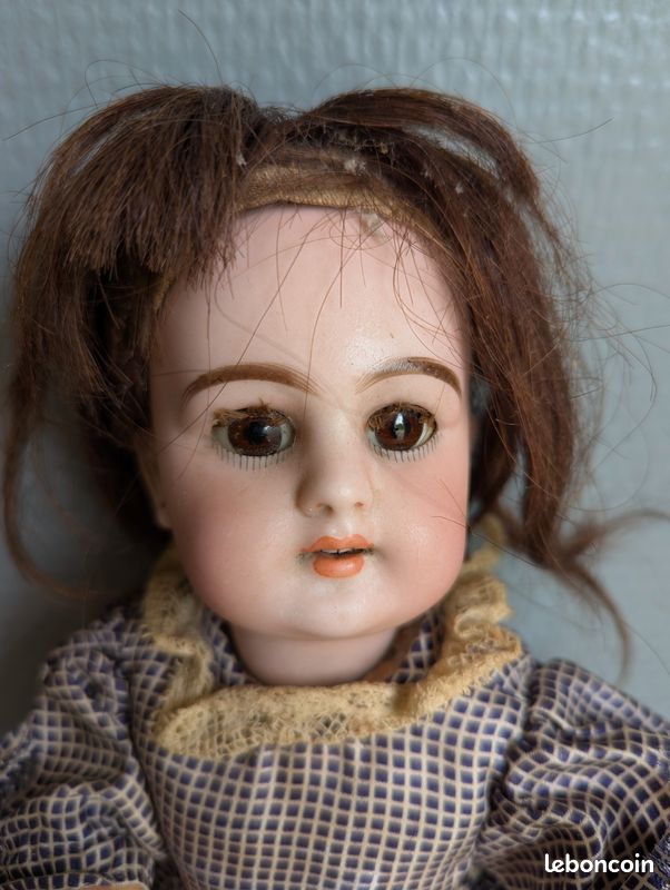 Tête De Poupée Ancienne En Porcelaine DEP 1911 R3A - À Restaurer