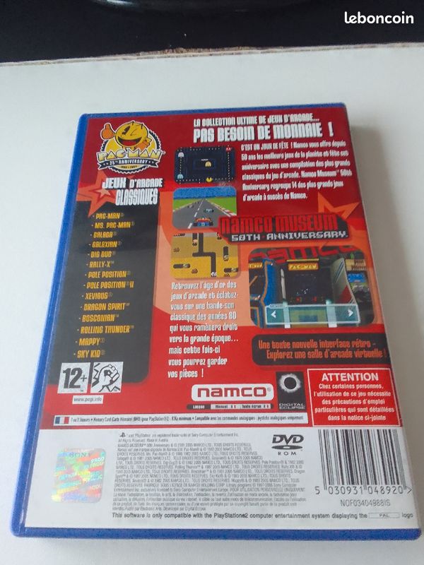 Namco museum 50 ans anniversaire Sony Playstation 2 (image 3)
