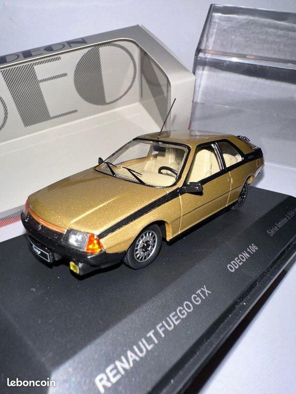 Renault Fuego GTX 1985 – Bronze – Miniature Odeon 1/43 – Réf 106 – Neuve