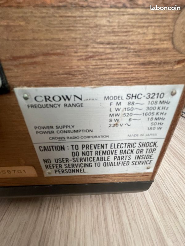Chaîne HIFI Vintage de marque CROWN (image 5)