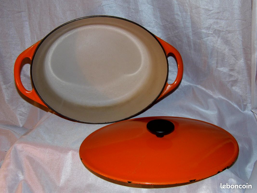 Ancien moule à tarte Cousances 26 quiche fonte émaillée ronde