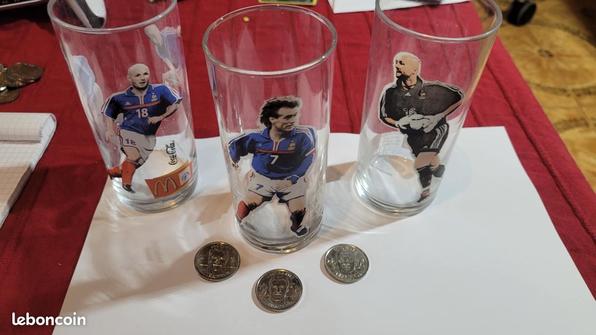 Lot 14 Verres Equipe De France Coupe Du Monde 98 / Ep