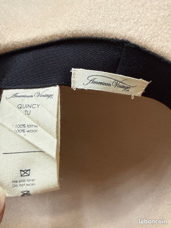 Capeline chapeau Américan Vintage 100% laine (image 2)