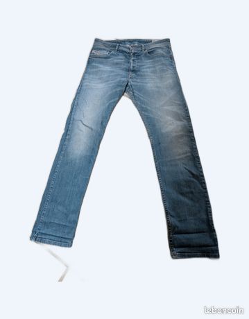 Pantalon Diesel Viker Neuf - Taille W29 L32 - Jean Coupe Droite Délavé Multicolore