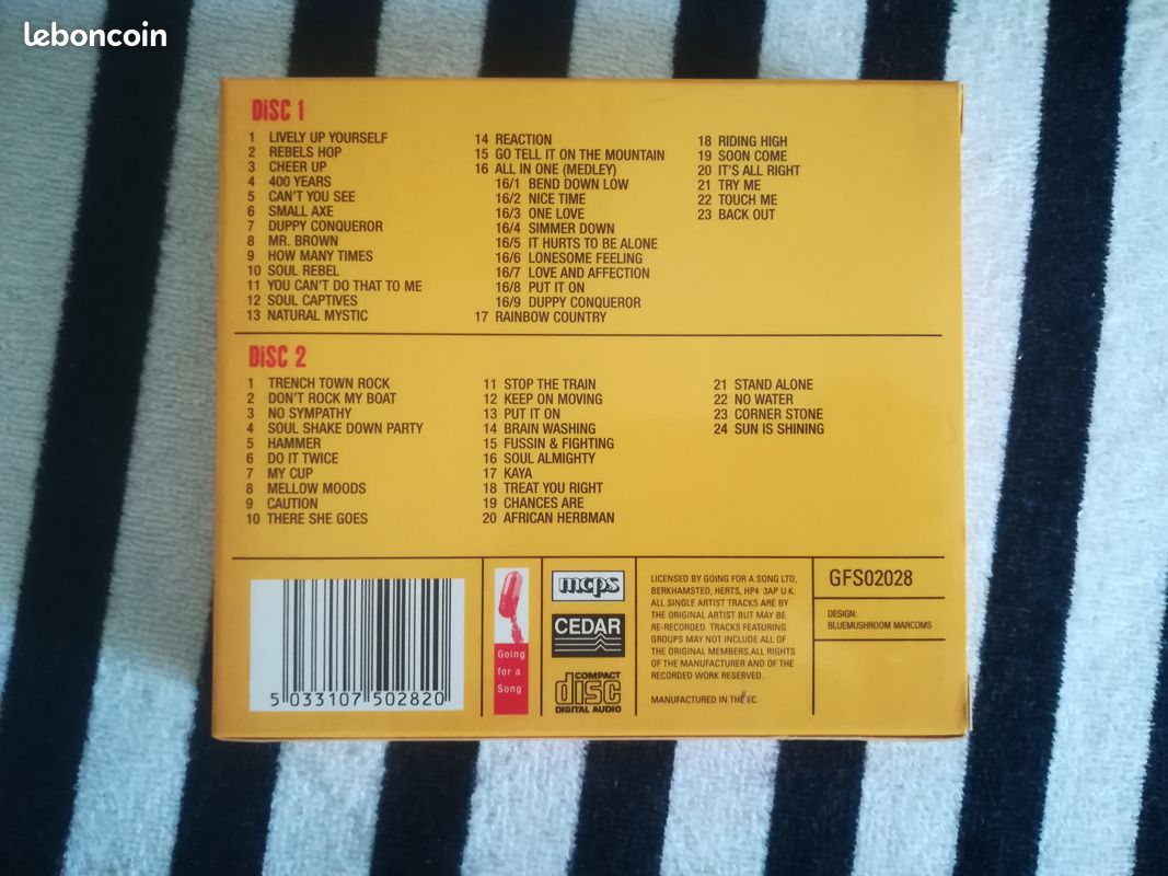 COFFRET 2 CD BOB MARLEY LEGEND OF REGGAE (Envoi possible) (image 2)