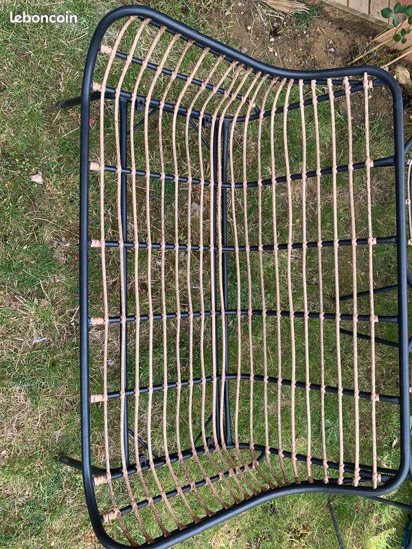 Set salon de jardin - banc et deux fauteuils (image 1)