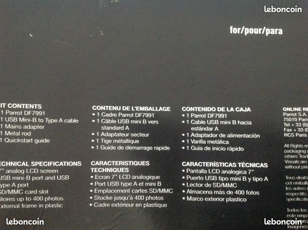 PARROT cadre photo numérique (image 3)