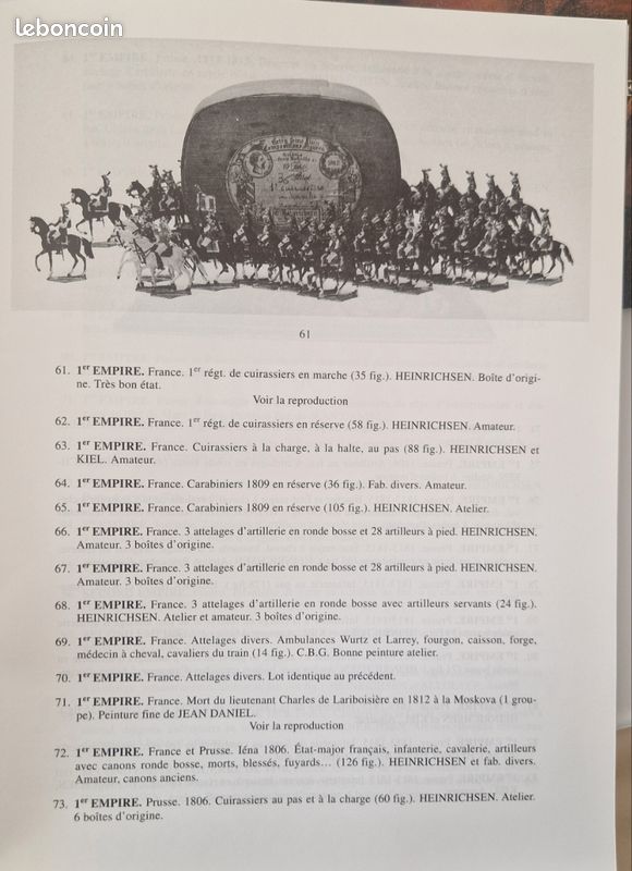 Lot de 8 catalogues militaria soldats de plomb - Collection