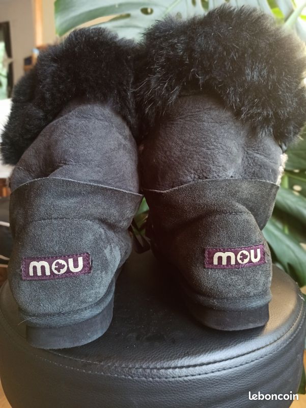 Boots bottes MOU Peau de Mouton véritable 39 (image 4)