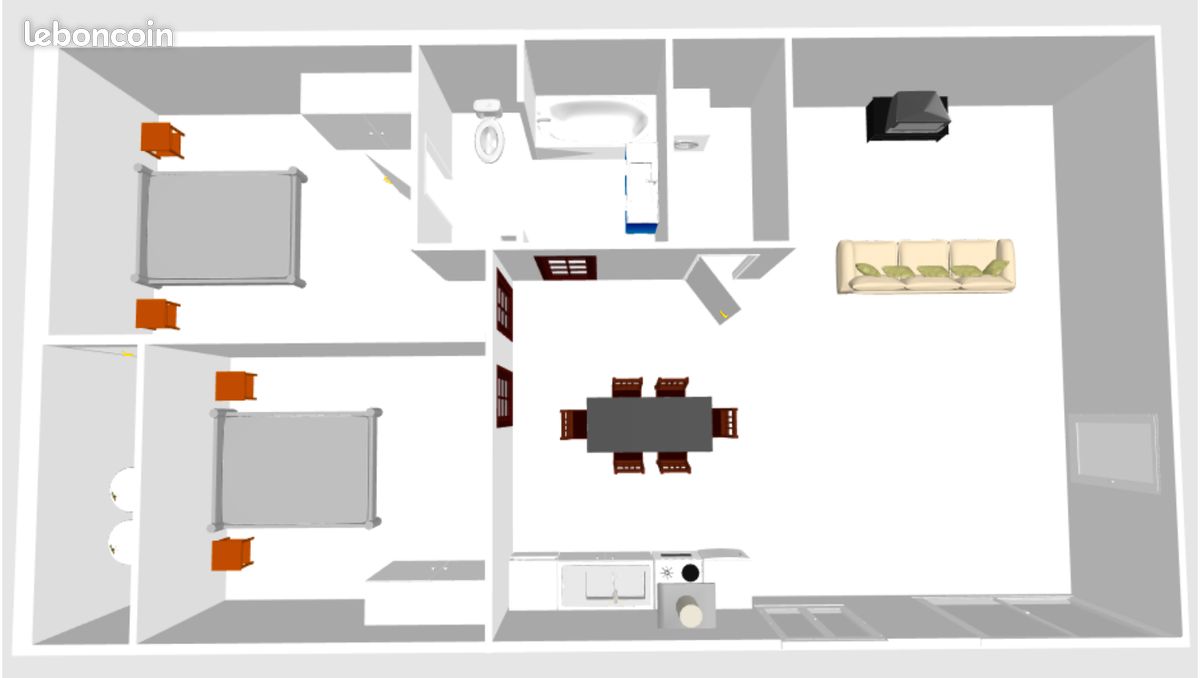 Appartement 3 pièces 80 m² · à Blaye · 80 m² · 730 €